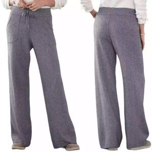 Baci Mina Sweater Pants Wide Leg Lounge Comfy Pull-on Gray Size XL